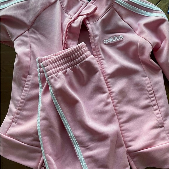Gently used girl Adidas track suit size 12 months - Picture 1 of 3